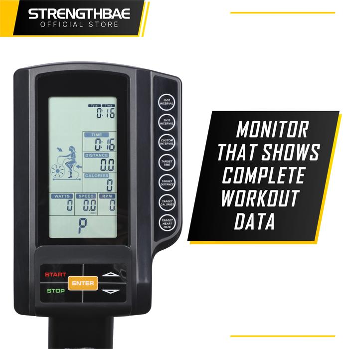 Air Bike STRENGTHBAE Crossfit Commercial Spin Spinning Sepeda Statis