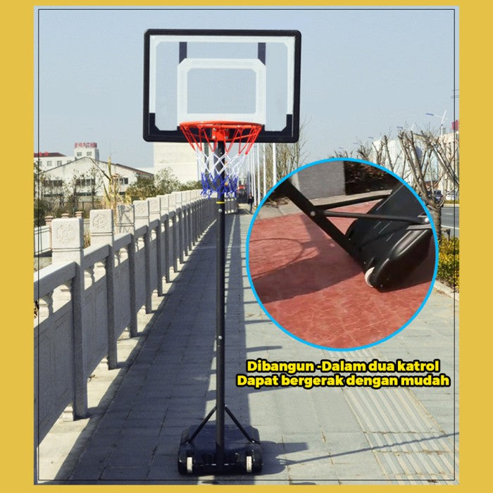 OneTwoFit Bingkai Basket 1.55-2.1m Ring basket portable anak dan dewasa bisa diatur naik turun Ring Basket