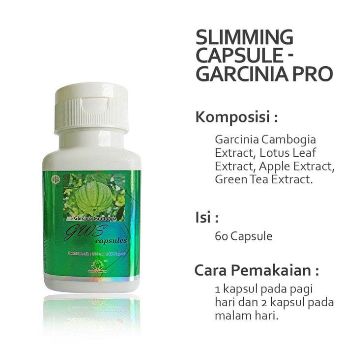 Green World Slimming capsule 500mg 60 Kapsul