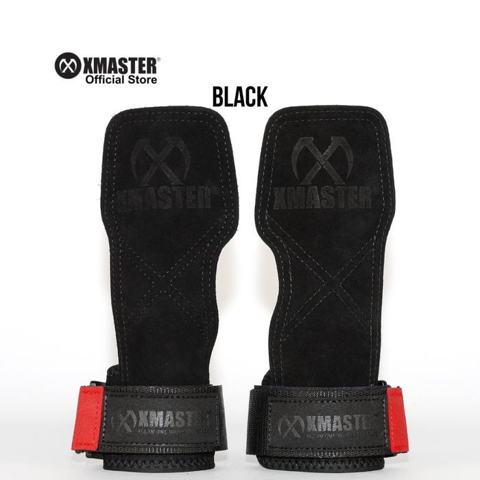 XMASTER Leather Palm Grip for Weightlifting Support - Gray
