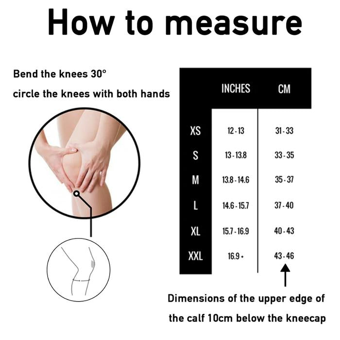 NINJA PANDA Crossfit 5mm Knee Sleeves Unisex Neoprene Rehband Fitness Weightlifting Powerlifting - Hitam, M