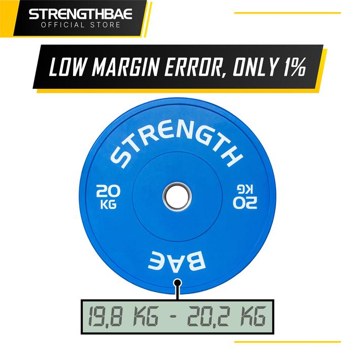 Color Bumper Plate STRENGTHBAE Weight Plates Beban 5 10 15 20 25 Kg - 15 Kg