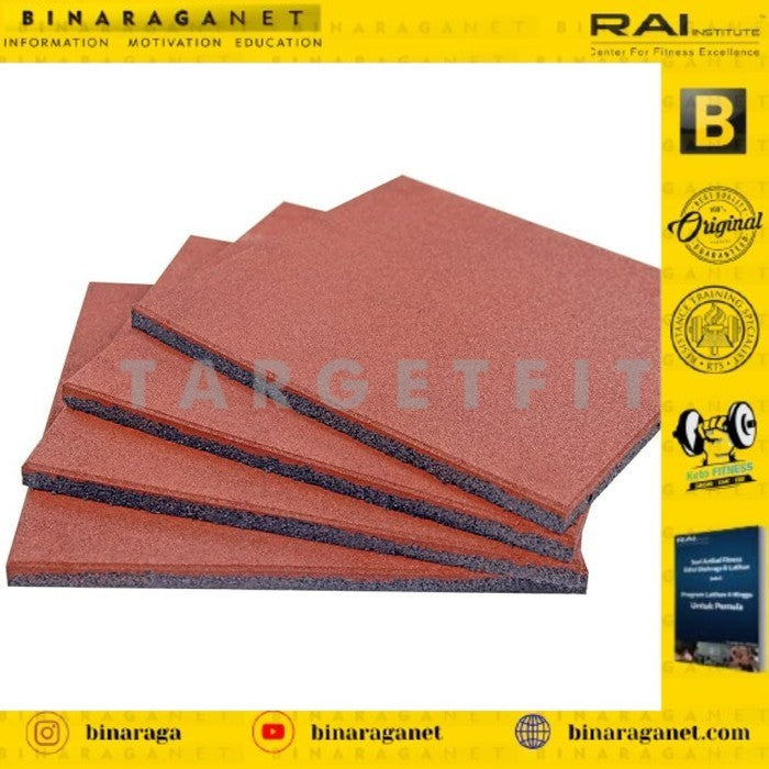 RUBBER FLOORING Tebal 2cm Lebar 50x50cm - KARPET OUTDOOR/INDOOR IMPORT