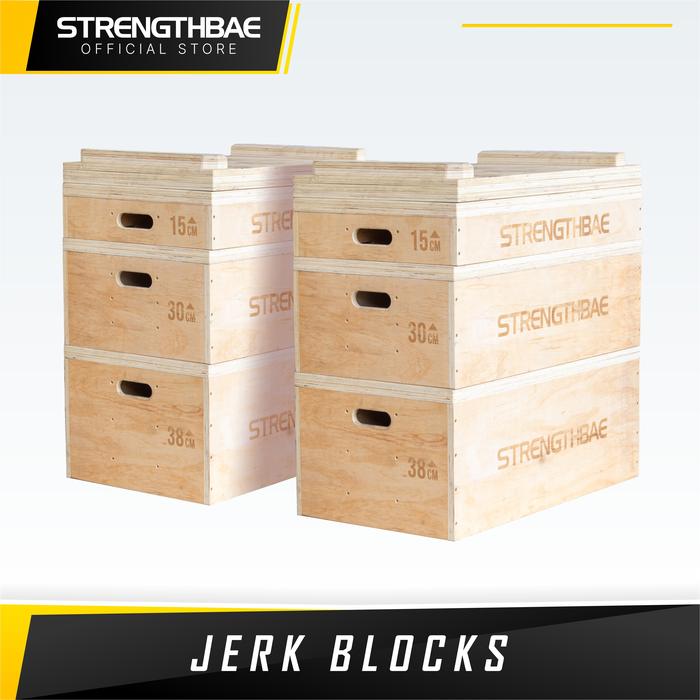 Jerk Block STRENGTHBAE Olympic Weightlifting Blocks Pull Box Boxes