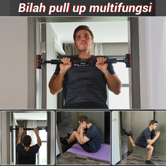 OneTwoFit Adjustable Pull up Bar Dinding Door Chin Up Alat Fitness Doorway Door Bar Alat Gym Chinning Bar