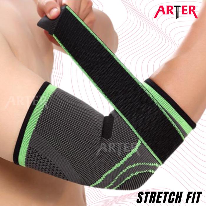 ARTER Elbow Support With Strap Pads Pelindung Siku Lengan Tangan Siku - M
