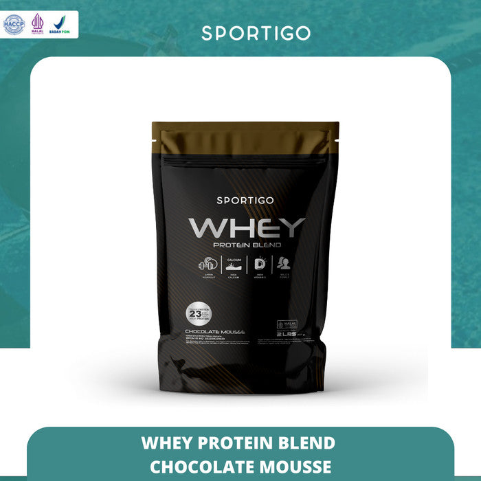 Sportigo Whey Protein Blend Isolate Concentrate 2lbs -Chocolate Mousse