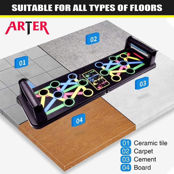 ARTER Push Up Board Foldable Papan Pushup Support Portable Training