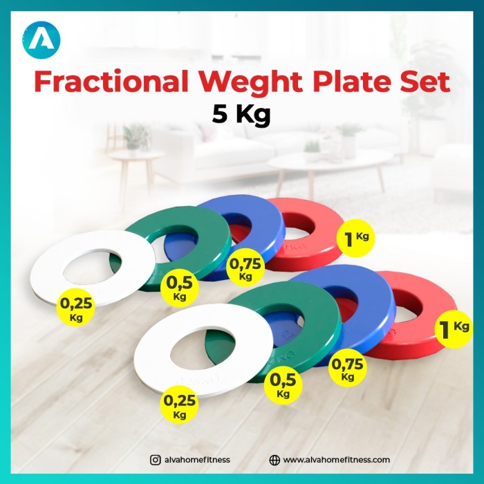 Fractional Weight Plate - Change Plates Set Olympic Barbel Barbell