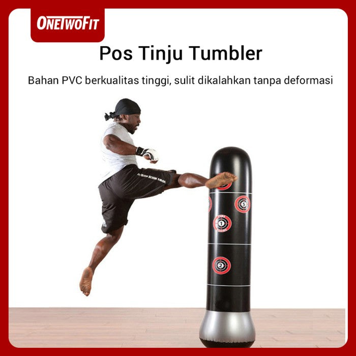 OneTwoFit Alat samsak Tinju 160 Cm Tinju Berdiri Standing Dewasa - SAMSAK