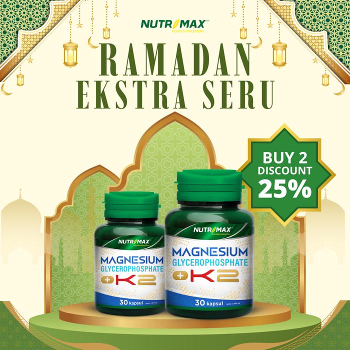 Nutrimax Promo Bundling Spesial Ramadhan D3 Magnesium + K2 Complete Multivitamin D3 + K2 Diagard Nutrikidz Stomach Care Menaquin Gold Vitamin K2 Water Soluble - D3 1000 IU 60 Tablet ( 2 Botol )