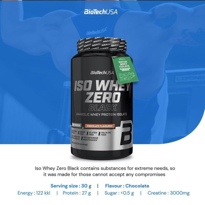 Biotech  - ISOWHEY ZERO BLACK 908 Gram - Vanila