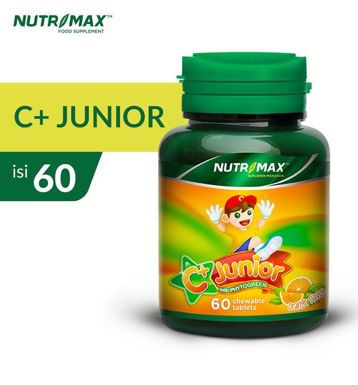 Nutrimax C+ Plus Junior  With Phytogreen Tablet Kunyah - Suplemen Vitamin Anak - 30 Tablet Kunyah