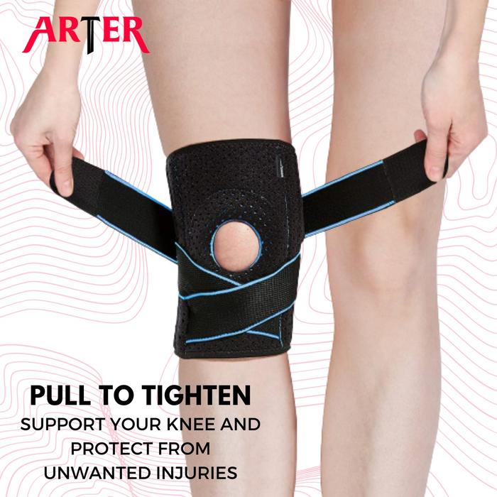 ARTER Knee Support PRO DEFENSE Brace Deker Pelindung Lutut Gel Spring - Obsidian Blue