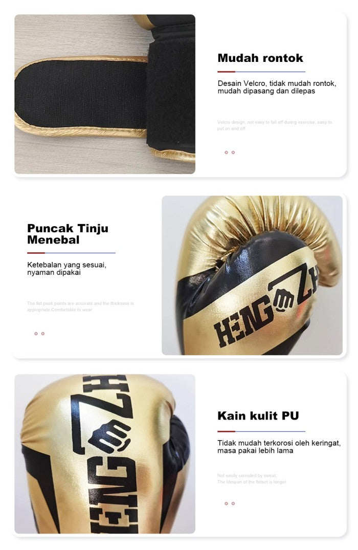 OneTwoFit Sarung Tinju Gloves Boxing Muay Thai Fighting Training Kick