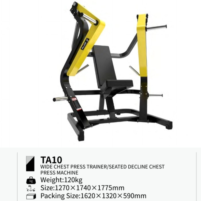 BRTW FITNESS Wide Chest Press / DeclineTA10/ Plate Loaded /Gym