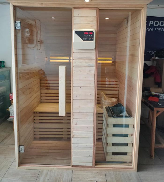 Ruang Sauna Pine Wood 1,5mx1,5mx2m