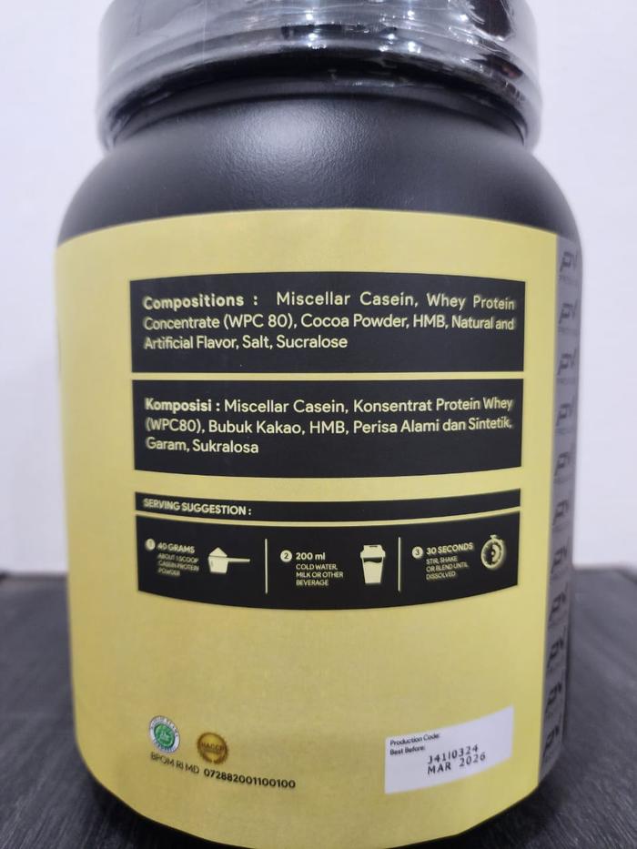 Provus Casein 3Lb dengan HMB Suplemen Olahraga - Coklat, Shaker