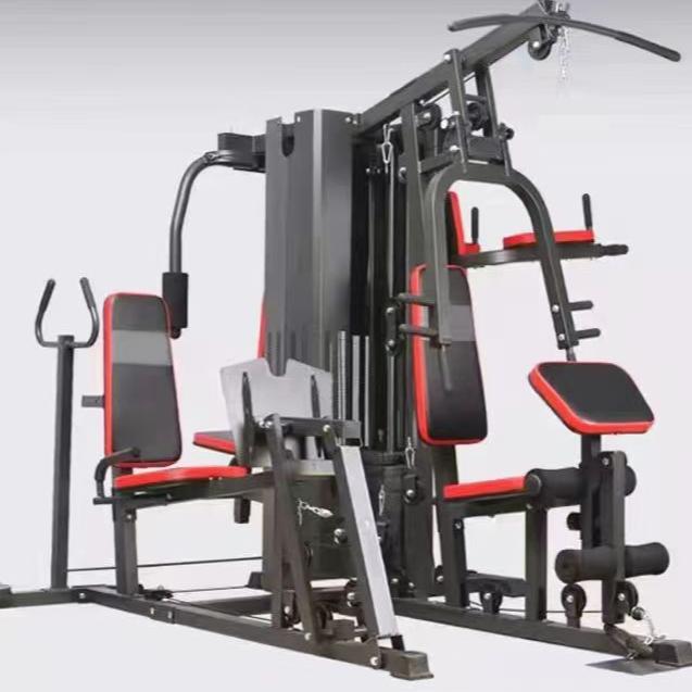 ORIGINAL Home gym 5 sisi Legpres Alat Fitnes angkat beban Home gym 5sisi Legpress dengan 2set weight stack  Usafit UF580