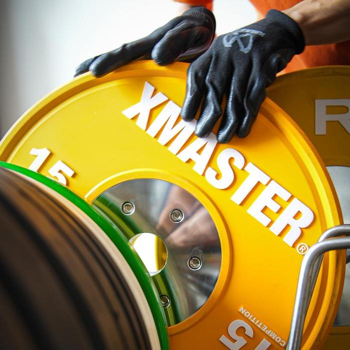 XMASTER Plate Storage Trolley Pro Stainless Steel Adjustable Holder 4 Roda Gym Komersial Crossfit - Trolley 2 Wheel