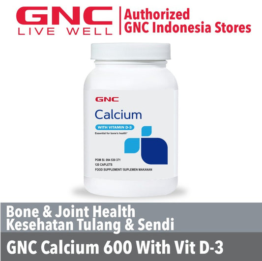 Gnc Calcium 600 With D-3 - 120 Kaplet (506570)