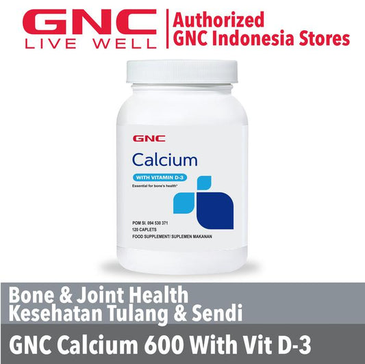 Gnc Calcium 600 With D-3 - 120 Kaplet (506570)
