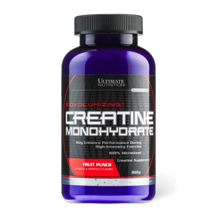 Ultimate Nutrition Micronized Creatine Monohydrate Flavor suplemen fitness / suplemen gym / preworkout - Fruit Punch, 300 gr