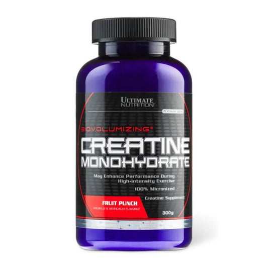 Ultimate Nutrition Micronized Creatine Monohydrate Flavor suplemen fitness / suplemen gym / preworkout - Fruit Punch, 300 gr