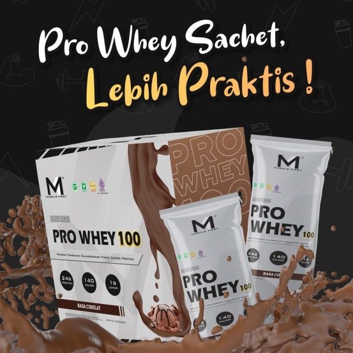 M1 Muscle First PRO WHEY 100 400gram 10 sachet Whey Protein