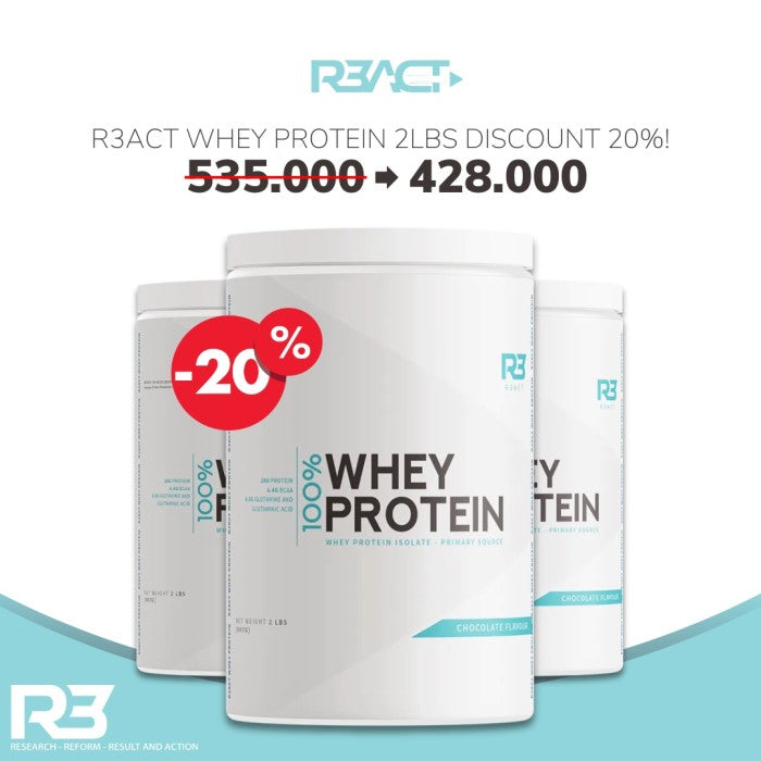 R3ACT 100% Whey Protein 2 lbs | REACT WHEY 2lbs