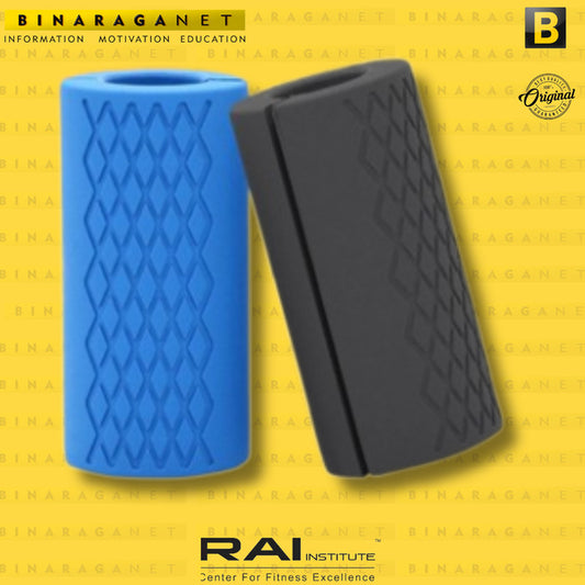 Dumbell Grips Bodymaster - Dumbel Barbell Grip Fat Gripz - Biru