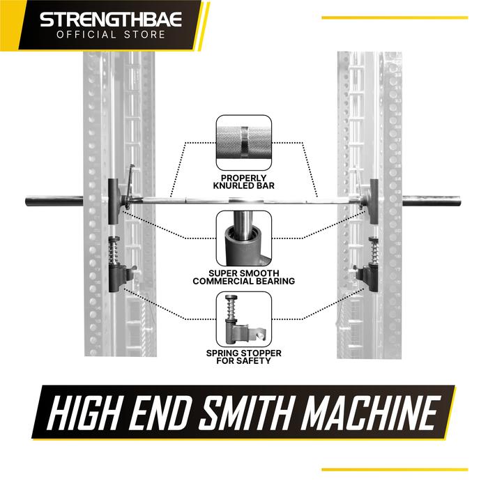 Infinity All in One Trainer STRENGTHBAE Smith Machine Power Rack Cable Machine Home Gym 1 Sisi - Rack Saja