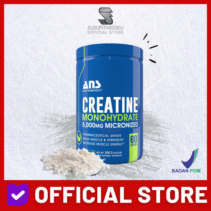 ANS Creatine 300 Gram Creatine Monohydrate Pharmaceutical Grade 60Serv