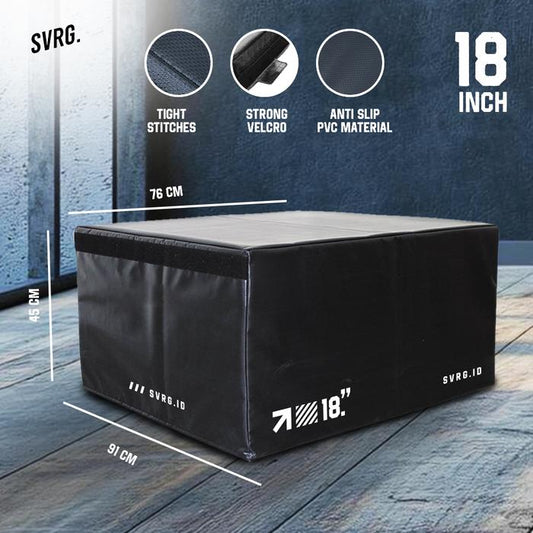 SVRG. Soft Plyo Box 24" - Soft Jump Box - Jump Crossfit 4 Level - 18