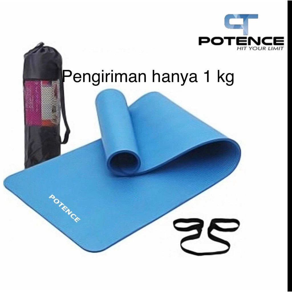 Matras Yoga NBR POTENCE 10mm / Matras Yoga Tebal 10mm NBR