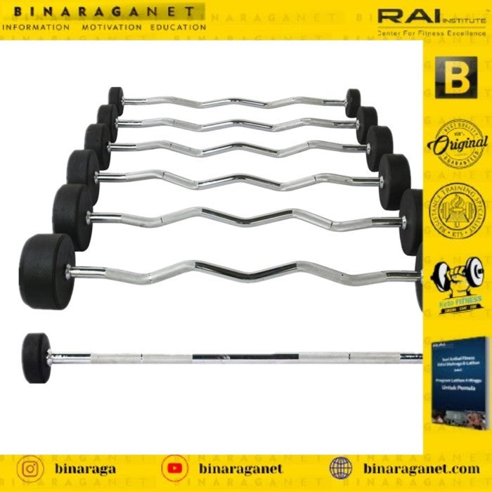 EZ Curl Barbell Sterling Set