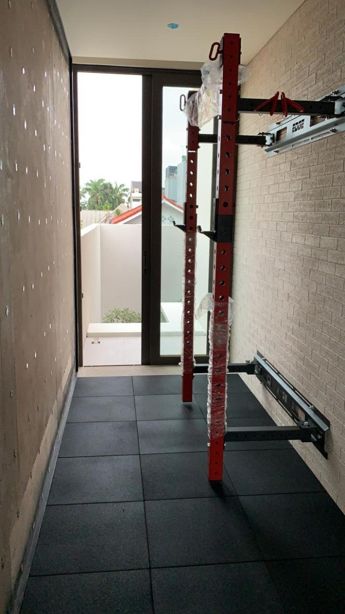 EDGE Wall Mounted Folding SquatRack - Merah