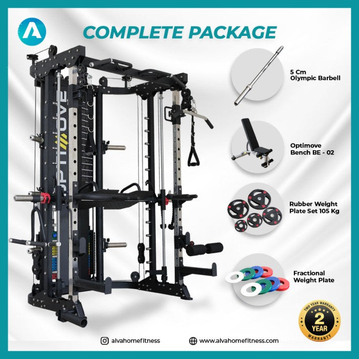 Optimove M 900 Home Gym - Smith Machine - Cable Crossover - Leg Press
