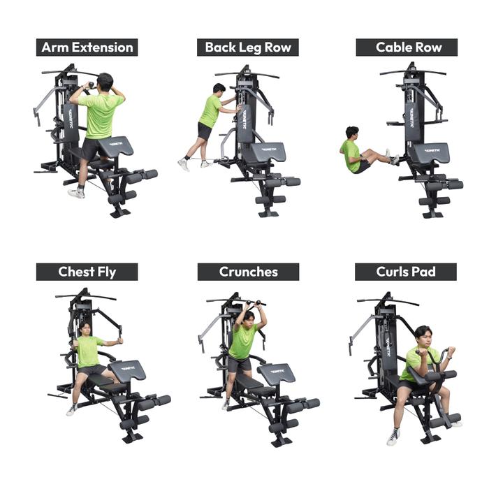 KINETIC MULTI GYM 90 KG HRGYM25 6COL