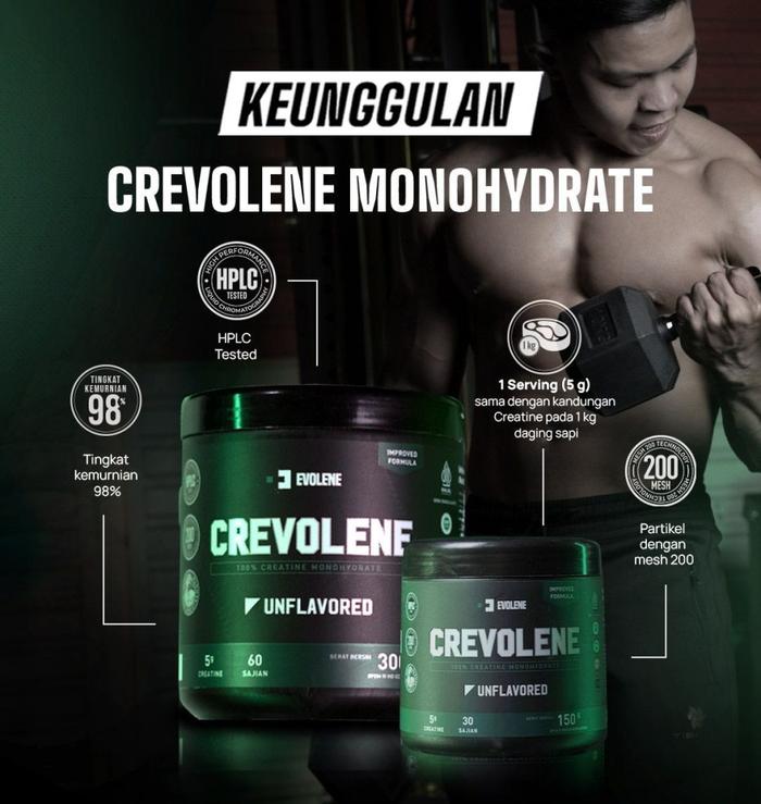 Evolene Creatine Crevolene - Unflavored - 150 Gram
