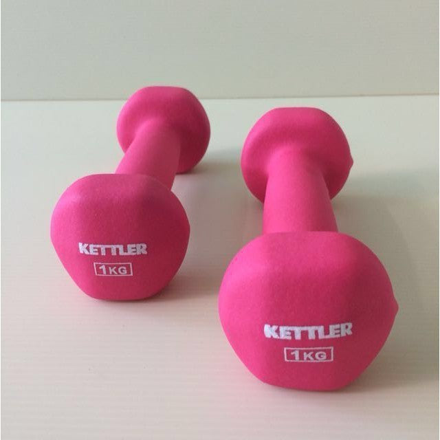 Kettler Neoprene Dumbell Pink 701-000 (2kg/pair)