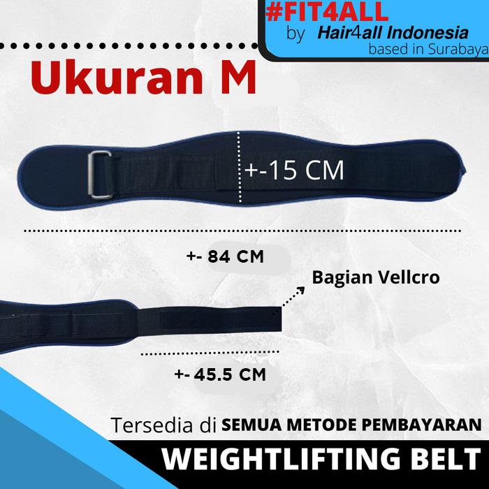 F504 WEIGHTLIFTING BELT STRAP SABUK IKAT PINGGANG GYM alat olah raga - L