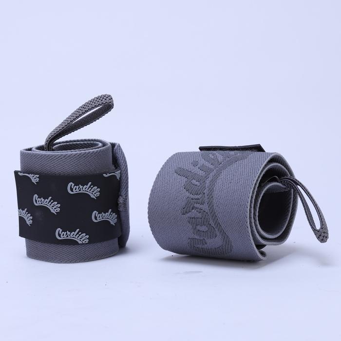 Wrist Wrap Cardillo 4mm Stiff – Support Gym Powerlifting Weight Deadlift Olympic - Dark Grey