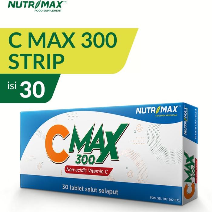 Nutrimax C Max 300 Vitamin C 300 mg Strip (3 Strip @ 10 Tablet) - 3 STRIP
