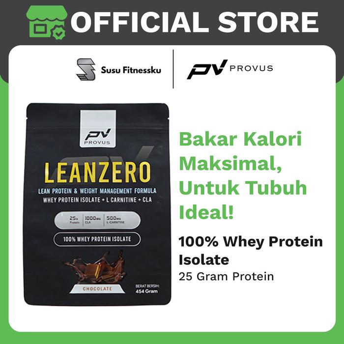 Provus Lean Zero (Whey Protein Isolate + Fat Burner) 450 Gram - StrawberyBanana, TOPI