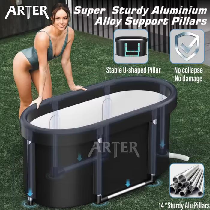 ARTER Ice Bath XL 115 x 57 x 55cm Portable Body Tub Terapi Es & Penyembuhan Otot Rendam Badan Es Ice Tub Theraphy Inflammatory Prevention Inflamasi