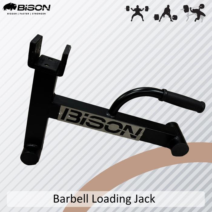 Bison Deadlift Jack Barbell Holder Single Head - Plated