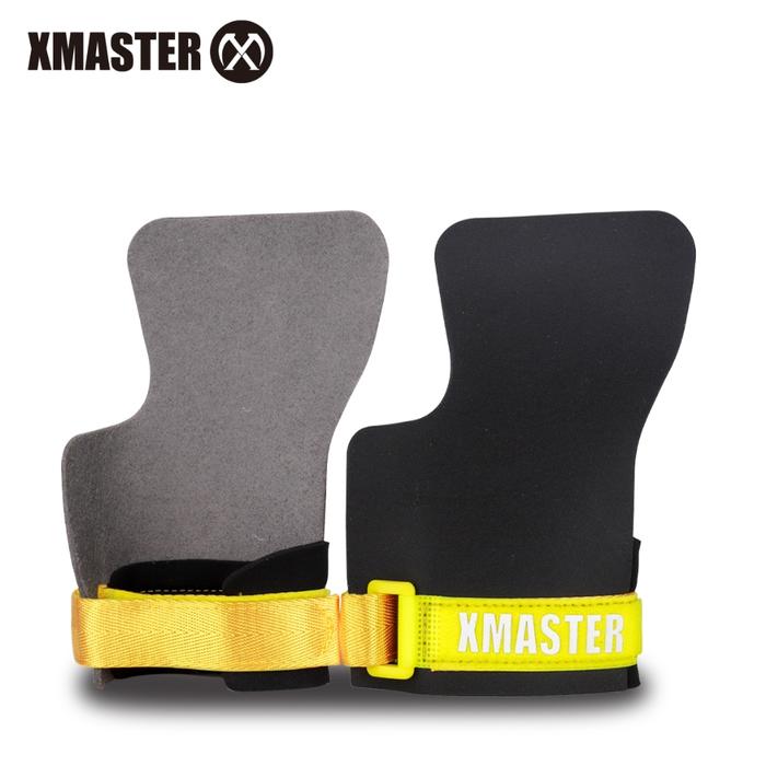 XMASTER CrossFit Palm Grip Gymnastics Pull up hand gloves Bear Komplex Sport Gear Muscle up ROGUE - Green XMASTER, S