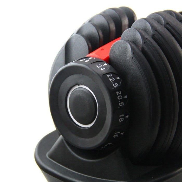Diskon Alat Fitnes Murah Aman Nyaman Adjustable Dumbbell Set 24Kg F201 - Hitam