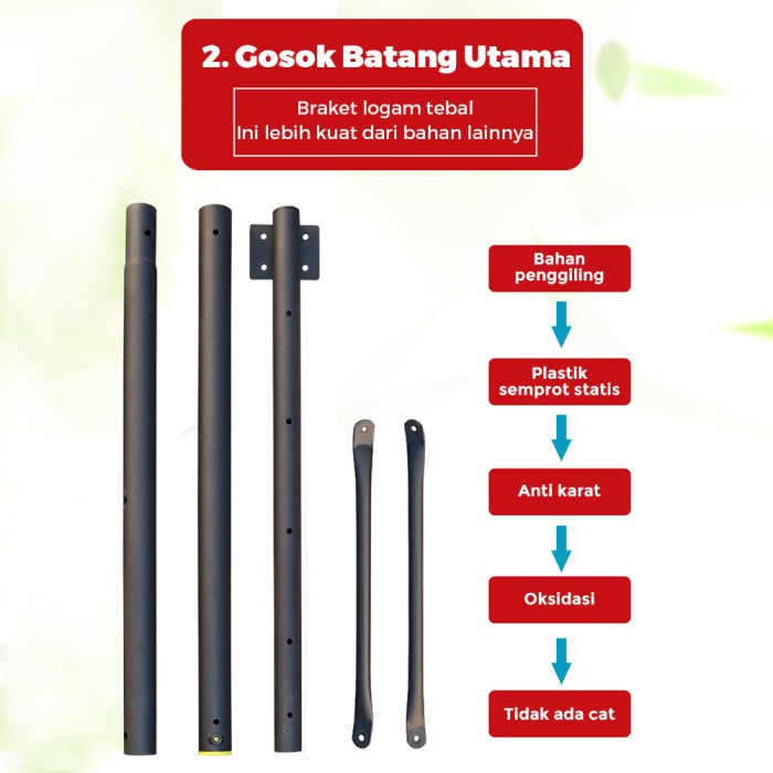 OneTwoFit Bingkai Basket 1.55-2.1m Ring basket portable anak dan dewasa bisa diatur naik turun Ring Basket